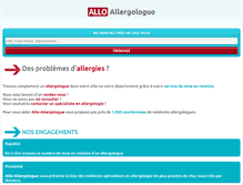 Tablet Screenshot of allo-allergologue.org